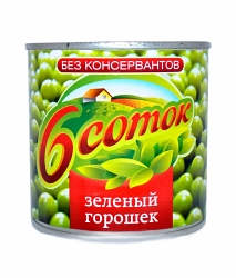 зеленый горошек шесть соток