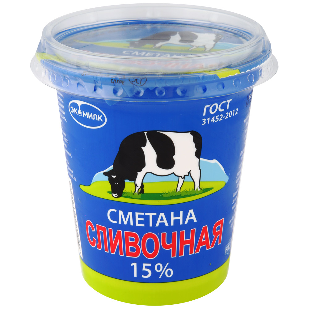 Сметана Сливочная 15%