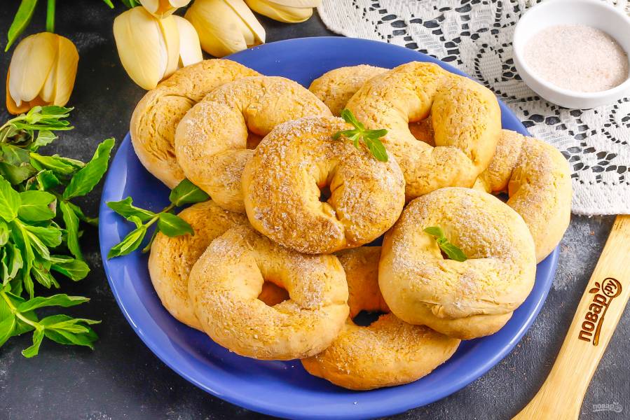 Печенье Колечки хрустящие с сахаром