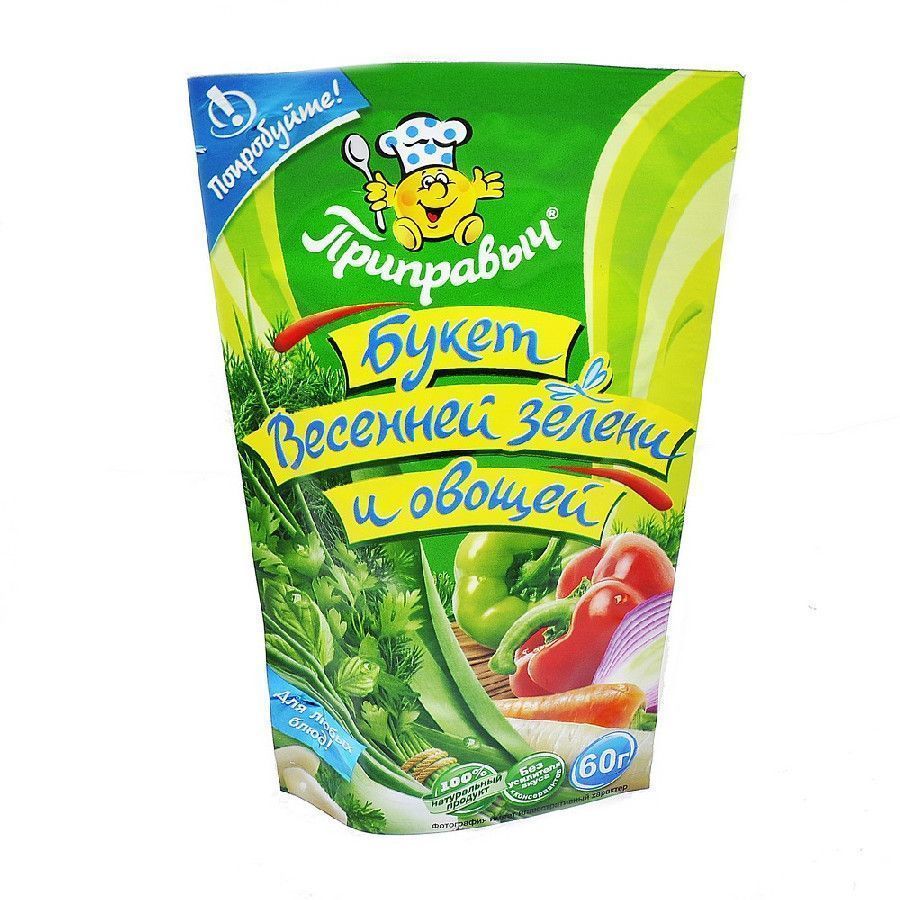 Букет весенней зелени и овощей